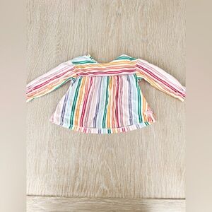 Rufflebutts Toddler Multicolor Striped Long-Sleeve Top
